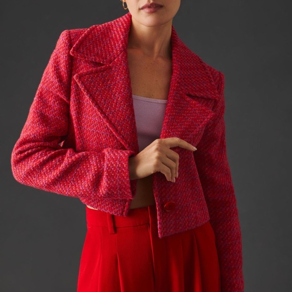 Anthropologie Jackets & Blazers - Price firm💗 Helene Berman × Anthropologie
Cropped Tweed Jacket